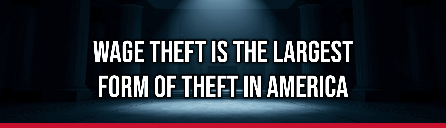 Wage Theft Is The Largest Form Of Theft In America — Political Satire Bumper Sticker