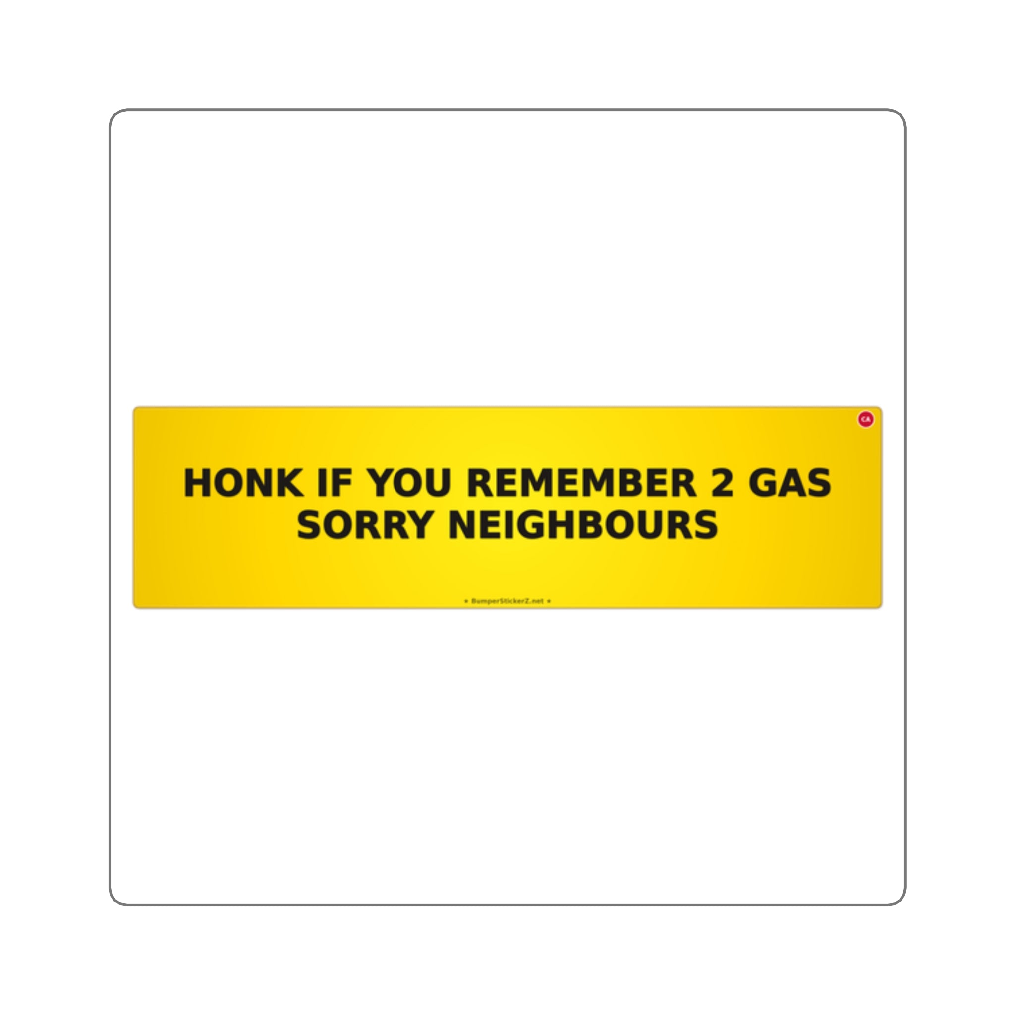 Honk if you remember $2 gas (sorry, neighbours)