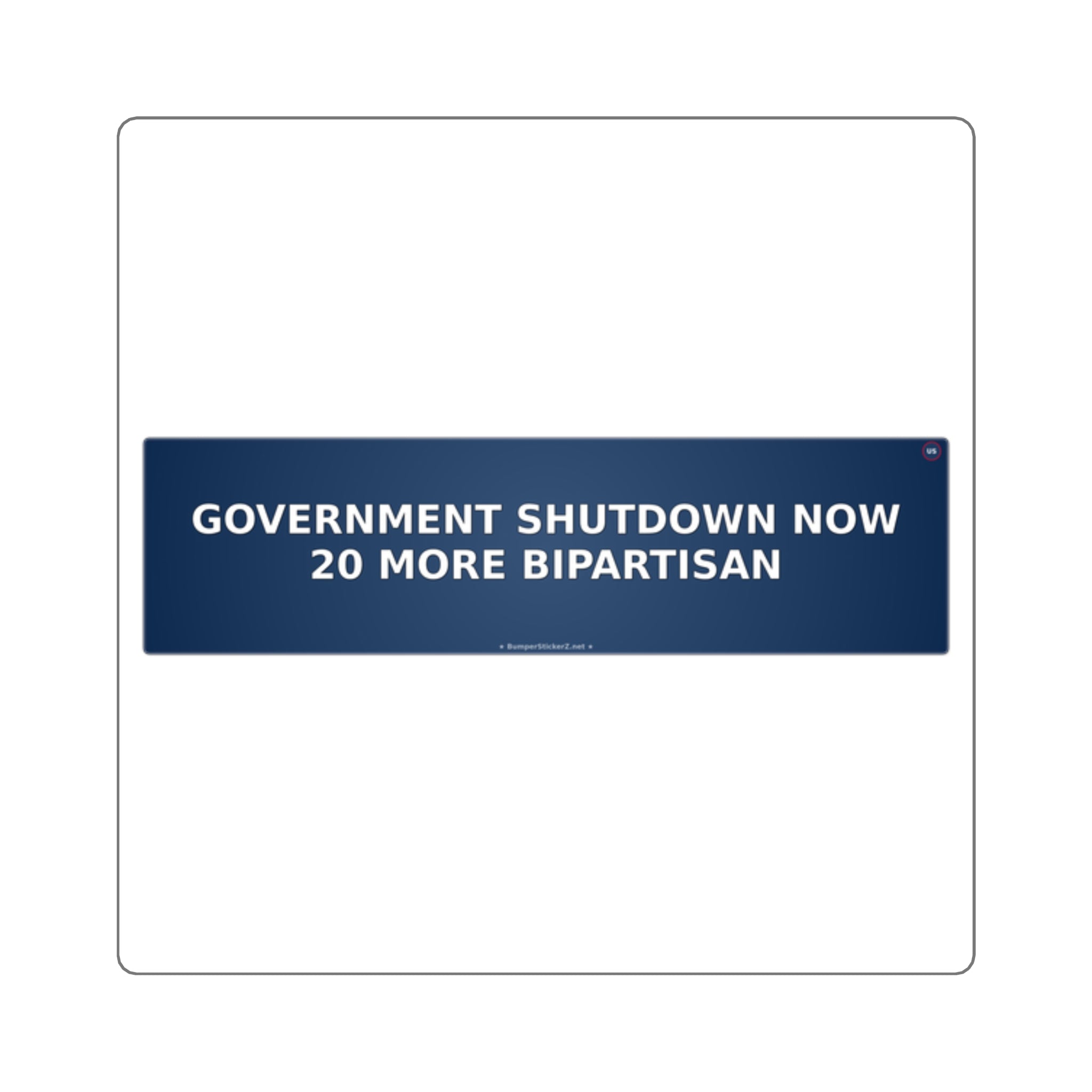 GOVERNMENT SHUTDOWN: Now 20% more bipartisan