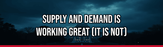 Supply and Demand is Working Great (It Is Not) — Political Satire Bumper Sticker