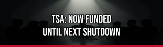 TSA: Now Funded Until Next Shutdown — Political Satire Bumper Sticker