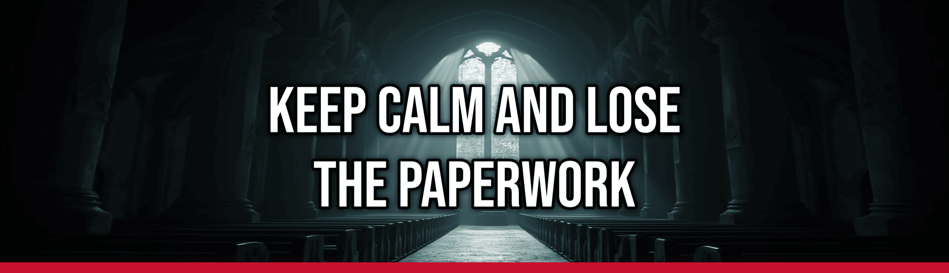 Keep Calm and Lose the Paperwork — Political Satire Bumper Sticker