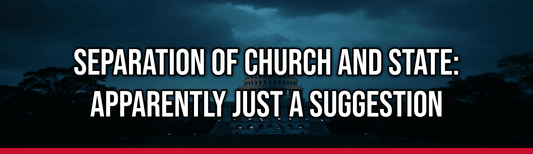 Separation of Church and State: Apparently Just a Suggestion — Political Satire Bumper Sticker