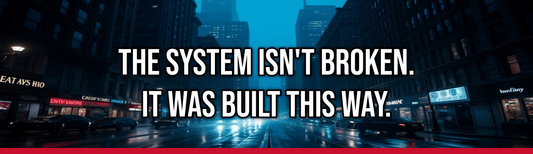 The System Isn't Broken. It Was Built This Way. — Political Satire Bumper Sticker