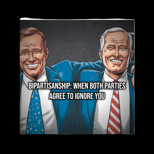 Bipartisanship: When Both Parties Agree to Ignore You (Laptop Sticker)