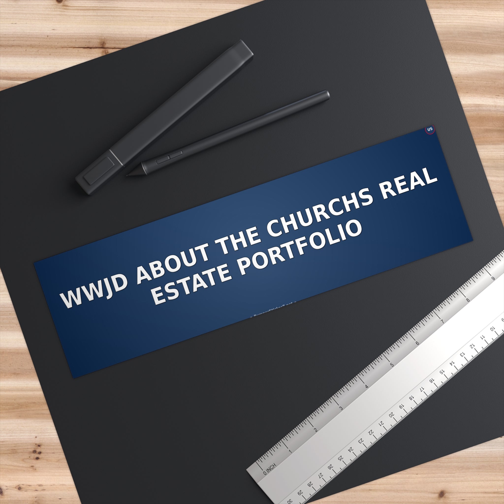 WWJD about the church's real estate portfolio - Bumper Sticker