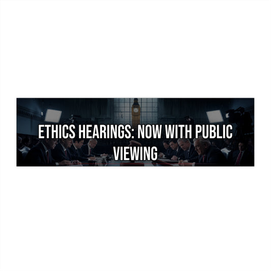 Ethics Hearings: Now With Public Viewing - Bumper Sticker