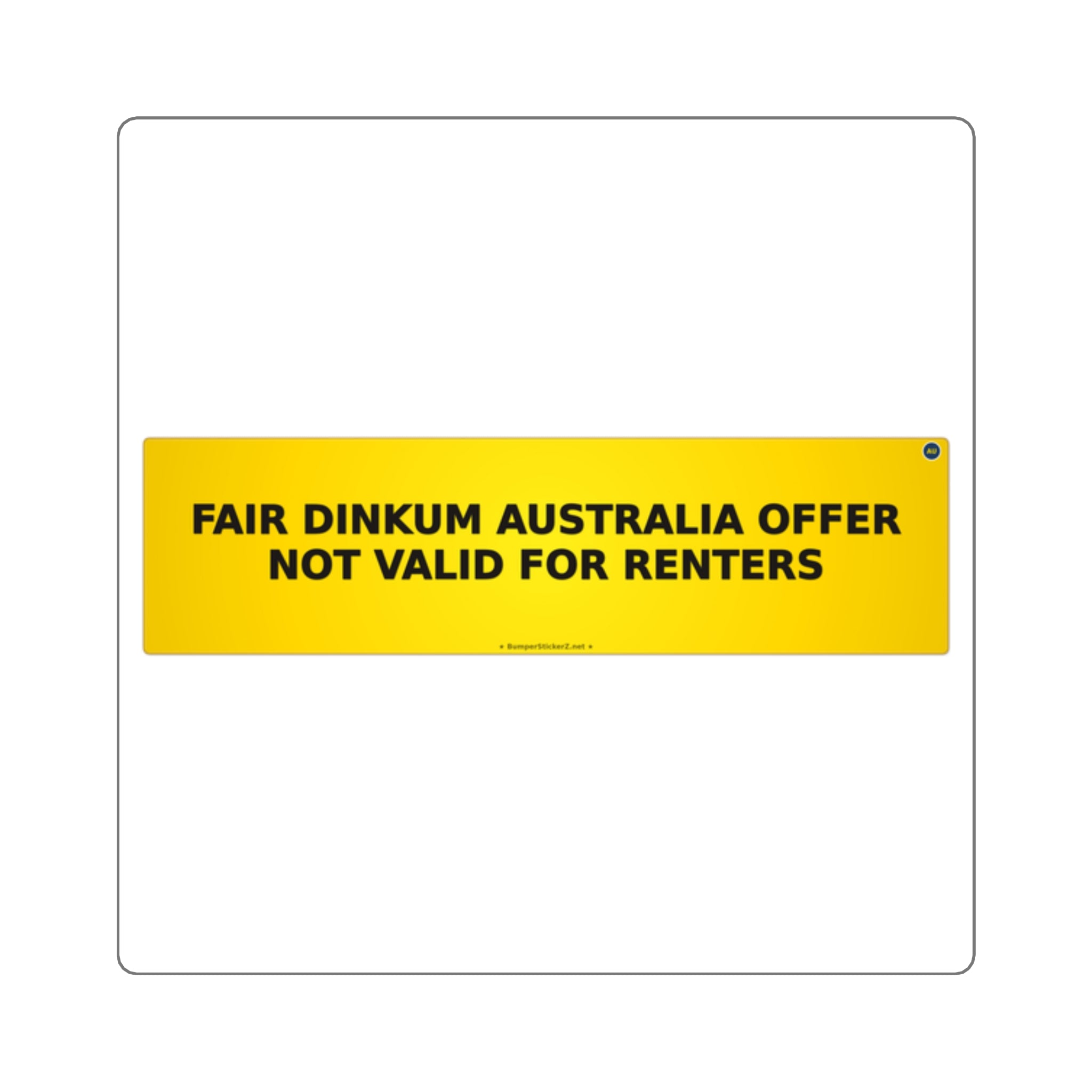 Fair dinkum Australia (offer not valid for renters)