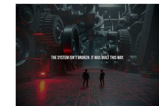 The System Isn't Broken. It Was Built This Way. — 24×18 Poster