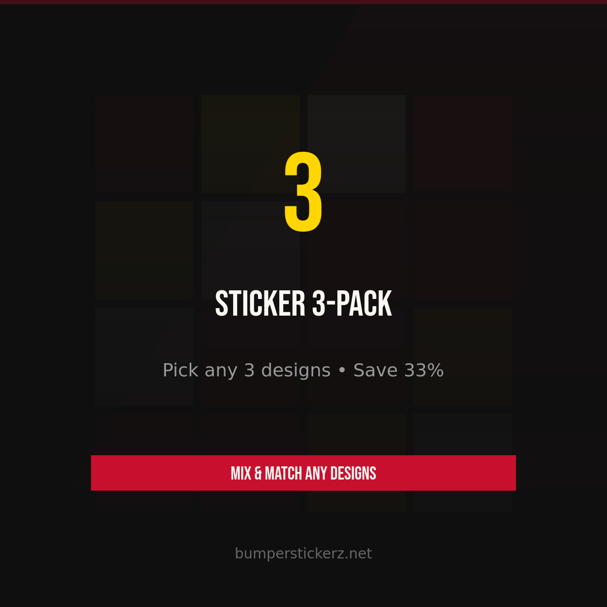 3-Pack Sticker Bundle — Pick Any 3