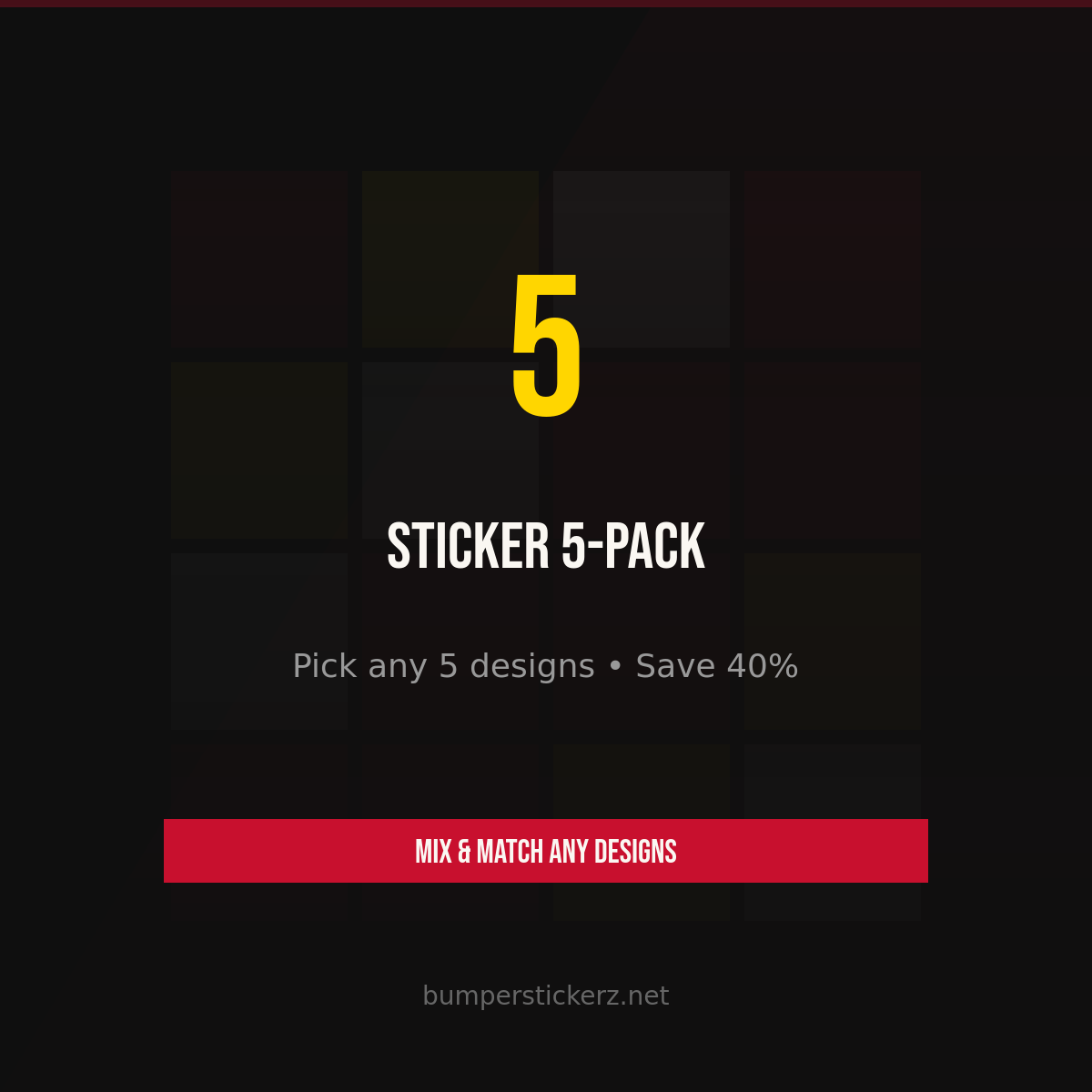 5-Pack Sticker Bundle — Pick Any 5