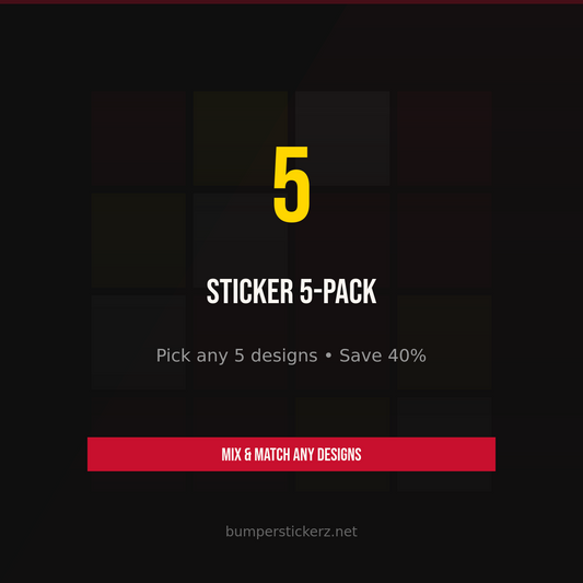 5-Pack Sticker Bundle — Pick Any 5